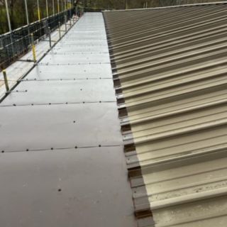 New Siphonic gutter alterations, complete with drainage.: Click Here To View Larger Image