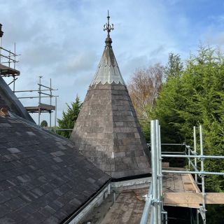 Specialist Lead work on this Turrett in Leicester : Click Here To View Larger Image